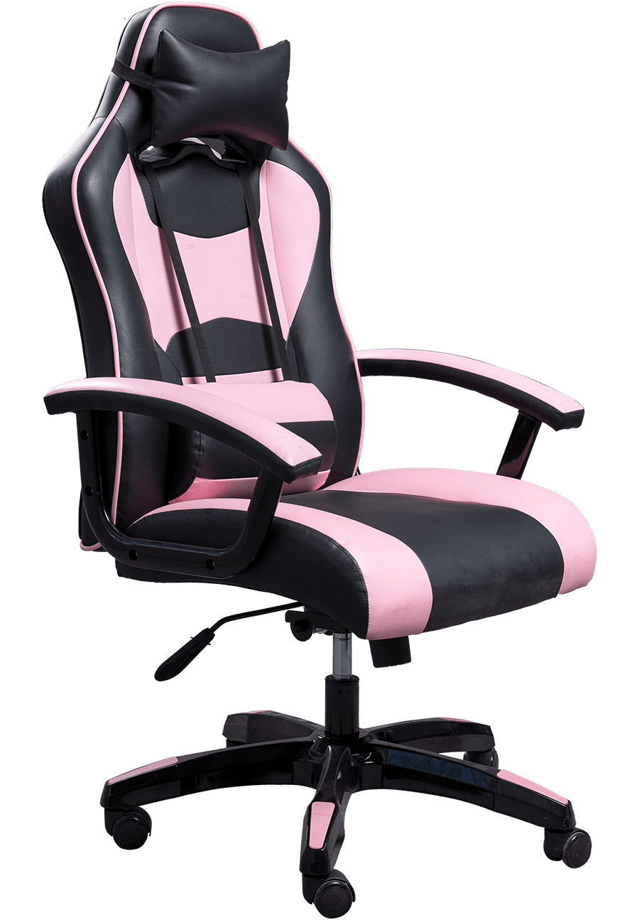 Black Pink Synthetic Leather Women Liberi Computer Cathedra Novifacta Altitudo Backrest Pellentesque Cathedra details