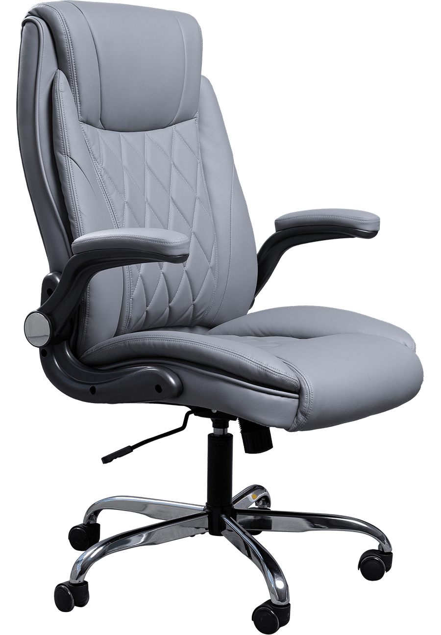 Luxuria Executive Cathedra Grey Leather Executive Cathedra Swivel Adjustable Altitudo Ergonomic Officium Cathedra Estna details