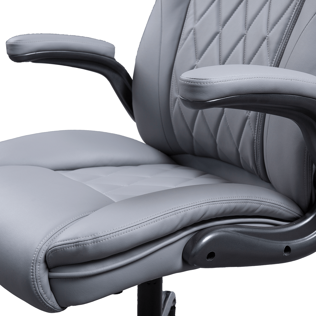 Luxuria Executive Cathedra Grey Leather Executive Cathedra Swivel Adjustable Altitudo Ergonomic Officium Cathedra Estna details