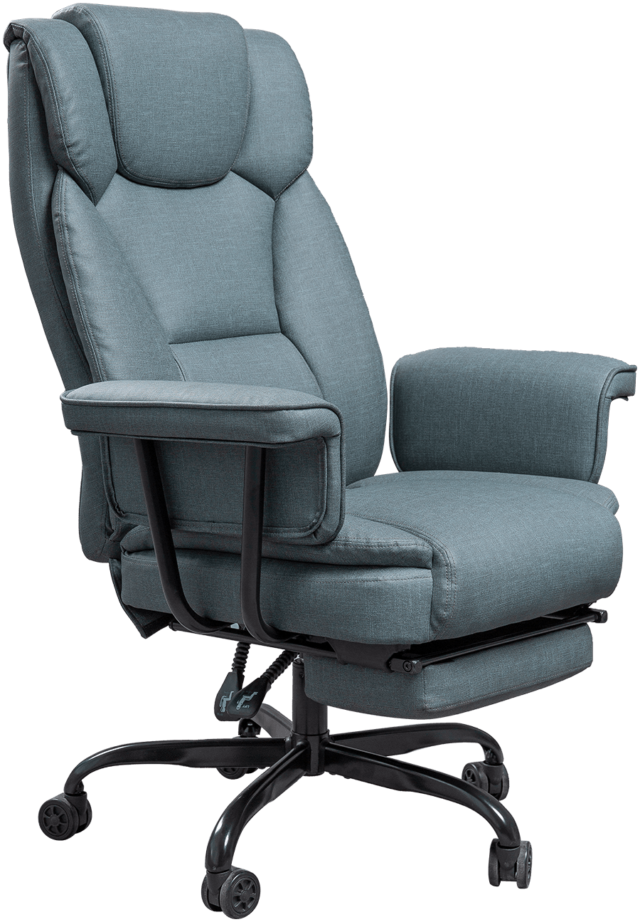 Unique solatium Technology Fabric Cathedram Plena Armrest Recliner Estne Executive Cathedra Cum Footrest details