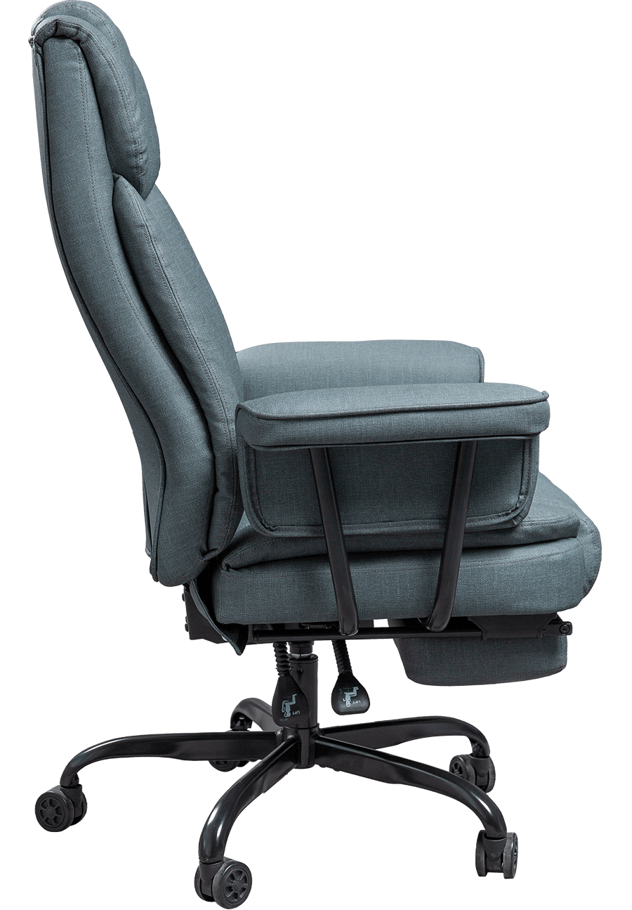 Unique solatium Technology Fabric Cathedram Plena Armrest Recliner Estne Executive Cathedra Cum Footrest details