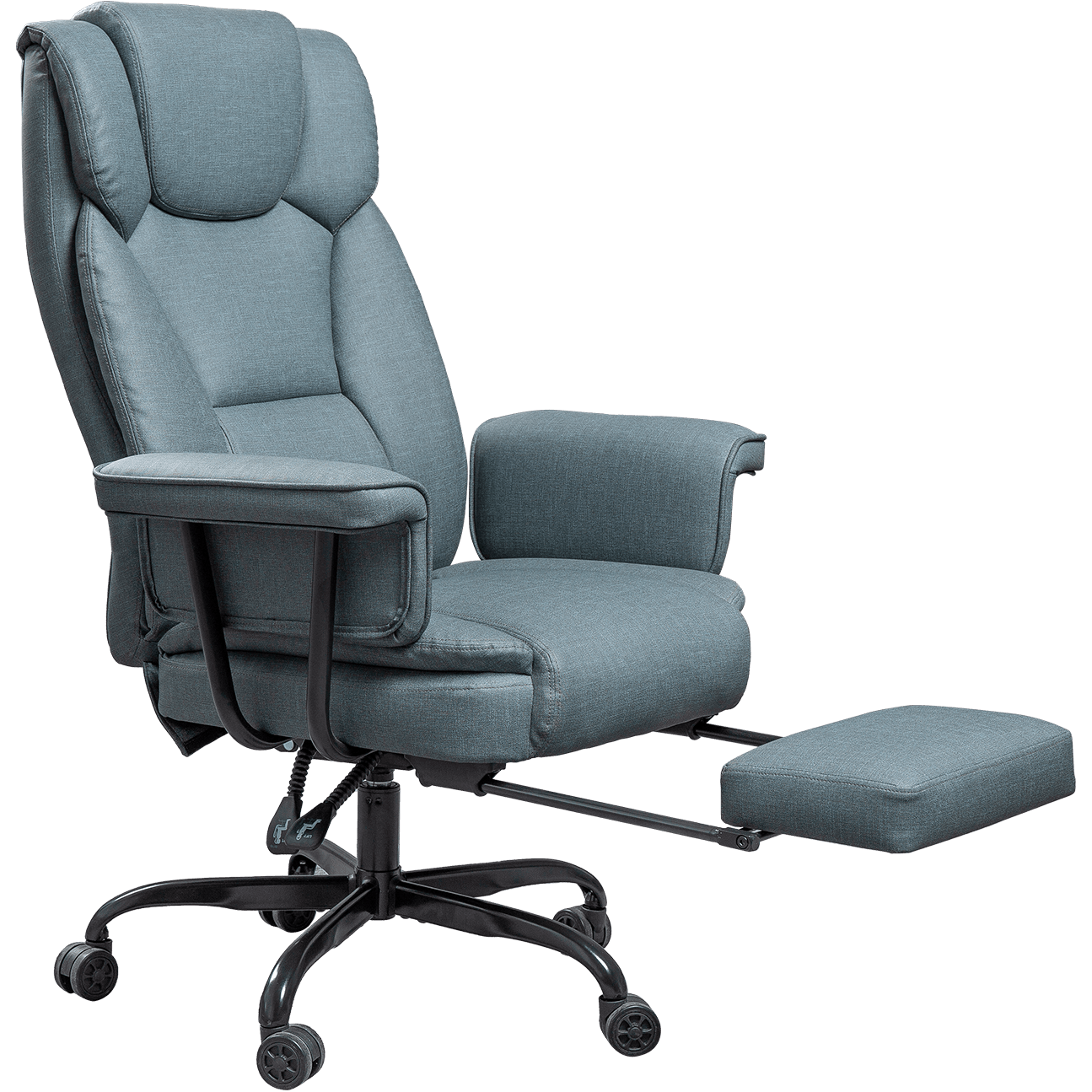 Unique solatium Technology Fabric Cathedram Plena Armrest Recliner Estne Executive Cathedra Cum Footrest details