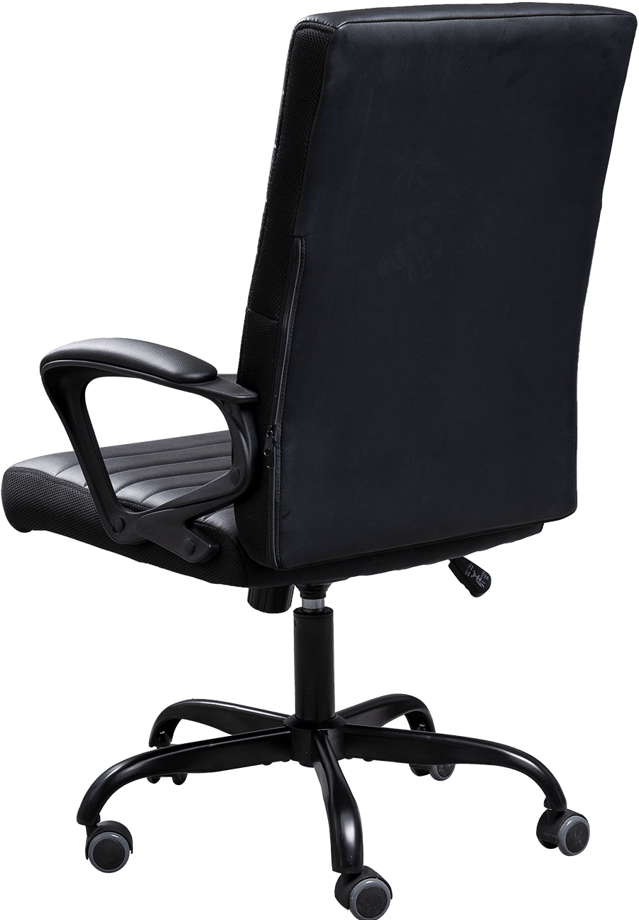 Horizontal Stripe Custom Oem Black Soft PU Leather Office Cathedra For Meeting Room Office details