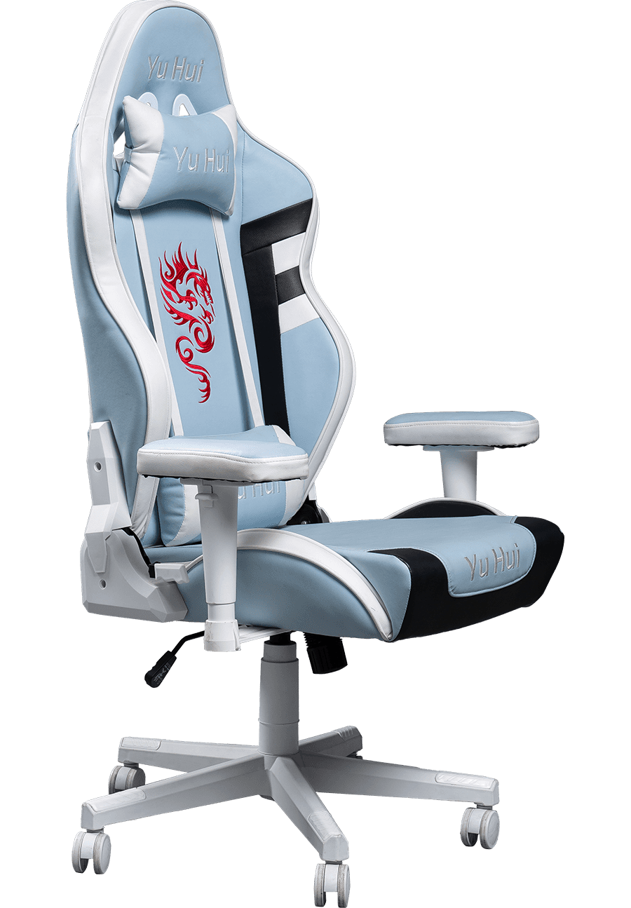 Parvus recens et Cool dignare Beatus Ludus Cathedra PU Leather Gaming Cathedra Cum 2D PU Padded Armrest et justa Function details