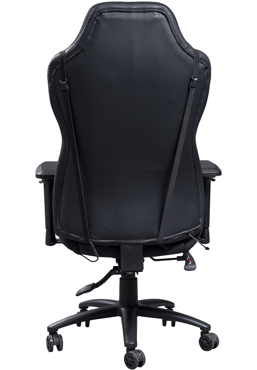 Recubans Function Forum Gravis Officium Coating 360 Swivel Function PC Gamer Cathedra Plena Black PU Gaming Cathedra details