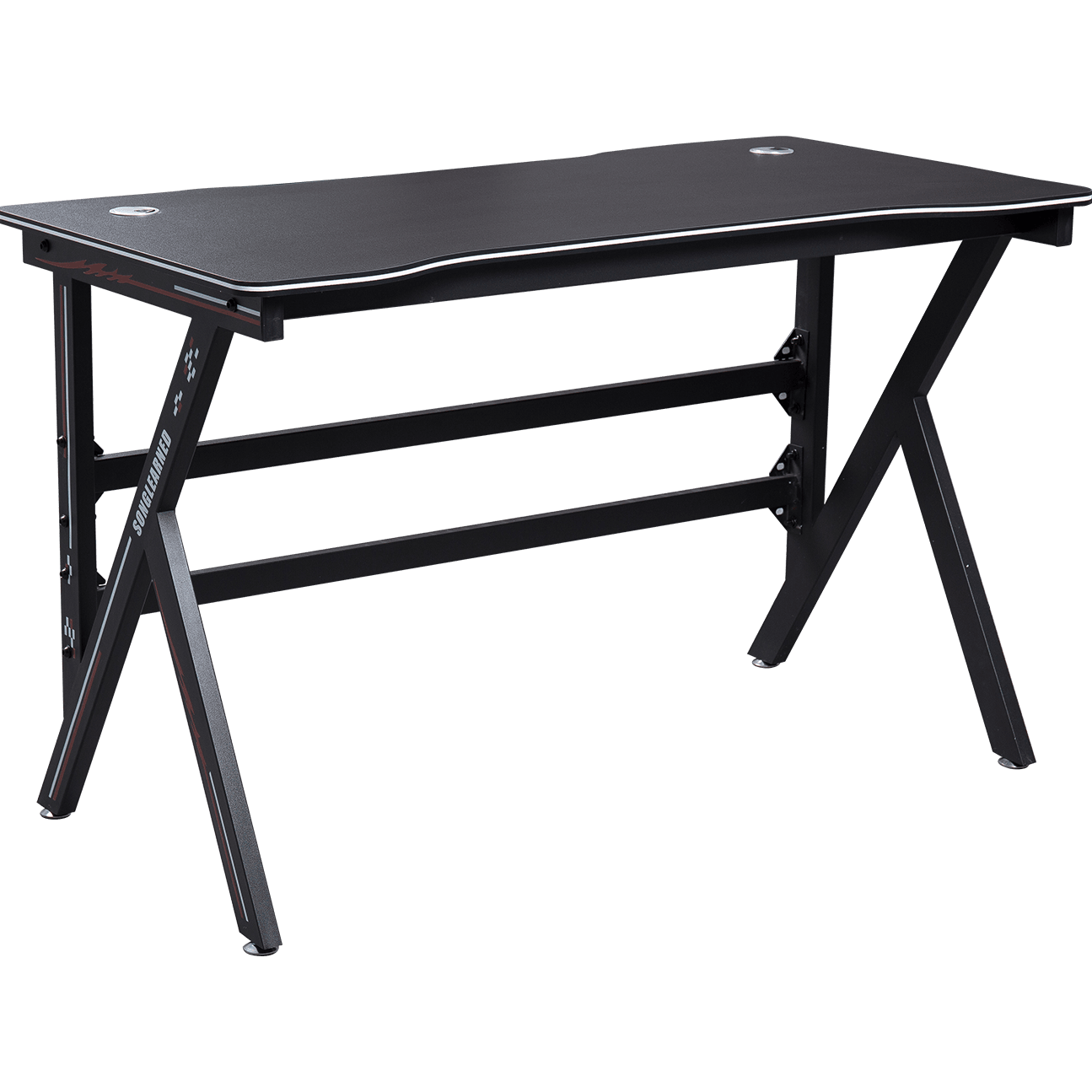 Dura K-Shape Pellentesque Pluteum Plenus Iron Frame Office Home PC Gamer Desk details